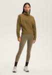 Джемпер OYSHO HALF-ZIP MIXED KNIT, Khaki - фото 2