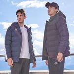 Пуховик Unisex KELME, Темно-синий Белый - фото 8