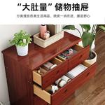 Quanu Комод для спальни из дерева, 5 ящиков, белый - фото 6