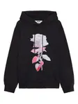 Худи с принтом роз Msgm, черный - фото