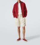 Кроссовки из холста с кожаными вставками Brunello Cucinelli, Cherry Red - фото 2