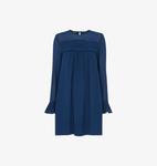 Платье мини Jemma со сборками Whistles, синий - фото