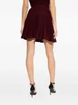 Бордовая мини-юбка Alaia - фото 4