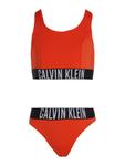 Бикини без косточек Calvin Klein Swimwear, красный - фото