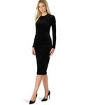 Женское облегающее платье миди Hailee Steve Madden, Black - фото 2