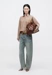 Блуза rag & bone MARIN CROPPED SHIRT, Brown - фото 5