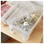 Коробка, прозрачная, 5 л SAMLA IKEA - фото 2