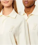 Полюс loose fit Ami Paris, кремовый - фото 4