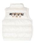 Moschino Kids жилет с логотипом, белый - фото 2