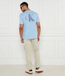 Футболка мужская Calvin Klein Jeans с монограммой, голубой - фото 2