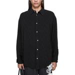 Джаккардовая рубашка Acne Studios, черный - фото 2