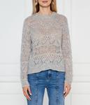 Мохеровый свитер Relaxed fit Twinset, серый - фото