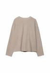 Топ Stradivarius BASIC ROUND NECK, Light Brown - фото 5