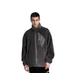 Badfive бархатная куртка унисекс серая Lining, серый - фото 6