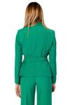 Блейзер Sandro Ferrone с поясом, зеленый - фото 2