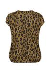 Блуза Kaffe Curve AMI STANLEY, Brown Leopard Print/Brown - фото 6