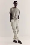 Брюки карго из рипстопа стандартного кроя H&M, бежевый - фото 2