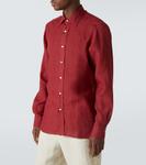 Льняная рубашка Rubinacci, красный - фото 3