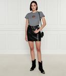 Футболка женская Pinko с контрастной надписью, серый - фото 2