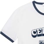 Футболка Paris 70s из хлопкового джерси CELINE, белая - фото 7