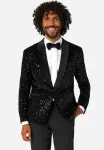 Вечерний пиджак с пайетками Opposuits, Black - фото