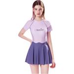 Купальник слитный One piece Disney, фиолетовый - фото