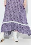Юбка Ulla Popken FLORAL ELASTIC WAIST , Lavender/Blue - фото 5