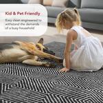 nuLOOM, 77 x 183 см, Ago Geometric Wool Runner Rug, Black - фото 6