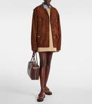 Замшевая куртка Miu Miu, Brandy - фото 2