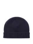 Шапка бини в рубчик Malo, синий - фото