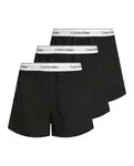 Упаковка из 3 узких тканевых трусов-боксеров Calvin Klein, черный - фото