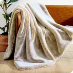 Одеяло из искусственного меха Bare Home, цвет Grey Tie Dye - фото 2