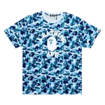 Футболка BAPE ABC Camo College 'Blue', синий - фото
