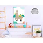 Фреска Artgeist Unusual Lama, разноцветный - фото 2