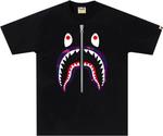 Футболка BAPE Color Camo Shark 'Black/Purple', черный - фото