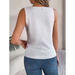 Женский вязаный топ с V-образным вырезом Seoria, Pink - фото 4