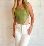 Топ Forest Dreams зеленого цвета Cotton Candy - фото