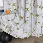 Плотные шторы с люверсами, плотные, термошторы с рисунком бамбука, белые, 260 x 135 см (В x Ш) Joyswahl - фото 8