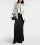 Атласная юбка макси Brunello Cucinelli, черный - фото 2