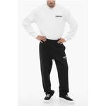 Джоггеры WORKSHOP из хлопка с флисом и кулиской на талии Ambush, Black - фото 4