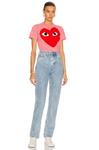 Топ Tee Comme Des Garcons Play, Pink - фото 4