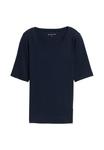 Футболка TOM TAILOR Basic T-shirt, Sky Captain Blue/Dark Blue - фото 5