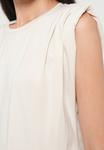 Топ MICHAEL Michael Kors CREW PLEAT, Soft Ecru/Beige - фото 7
