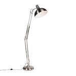 QAZQA — Современный умный торшер Сталь I Серебро I Матовый никель, включая Wi-Fi A60 — Хобби I Гостиная I Спальня — Сталь круглая — Подходит для светодиодов E27 - фото 7