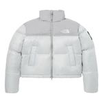 Куртка (WMNS) The North Face White Label Novelty Nuptse Down Jacket Asia Sizing 'Ice Grey', серый - фото