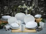 Комбинированный сервиз 20 шт квадратный белый Creatable, белый - фото 2