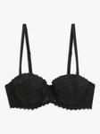 John Lewis Lianna кружевной бюстгальтер без бретелек черный - фото 4