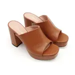 Кожаные тапочки Pollini, коричневый - фото 2