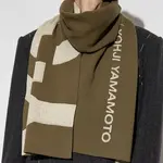 Y-3 Вязаный шарф унисекс зеленый, Green - фото 4