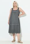 Платье из джерси COLD DYED ÄRMELLOS Ulla Popken, серый - фото